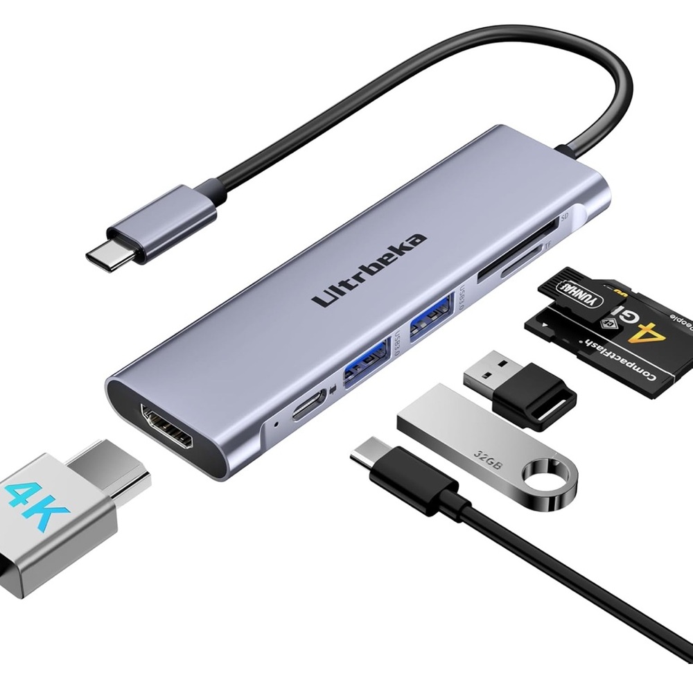 NEW!! USB C Hub 7-in-1 USB-C Dongle